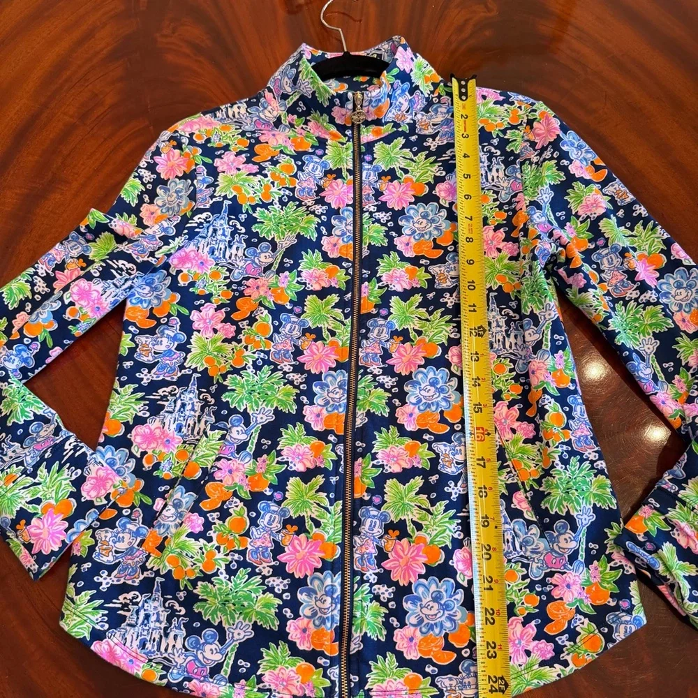 NEW Lilly Pulitzer x Disney Leona Zip Up Jacket Aegean Navy S
